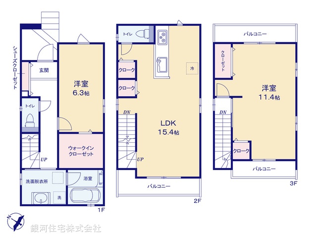 G00365949 埼玉県川口市戸塚東１丁目 中古一戸建て 4380万円【間取図】