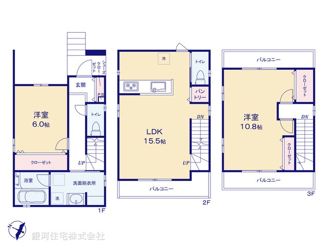 G00365950 埼玉県川口市戸塚東１丁目 中古一戸建て 4380万円【間取図】