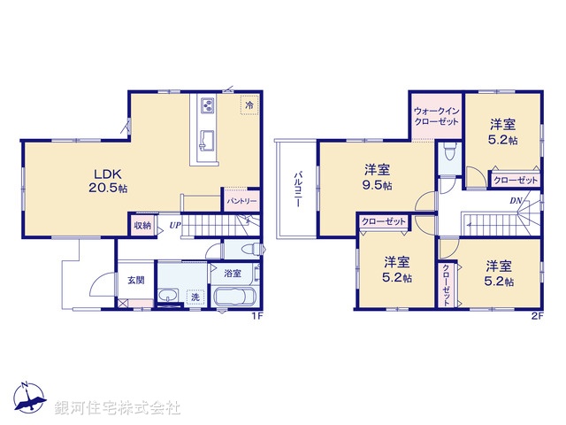 G00365979 千葉県四街道市大日 新築一戸建て 3649万円【間取図】