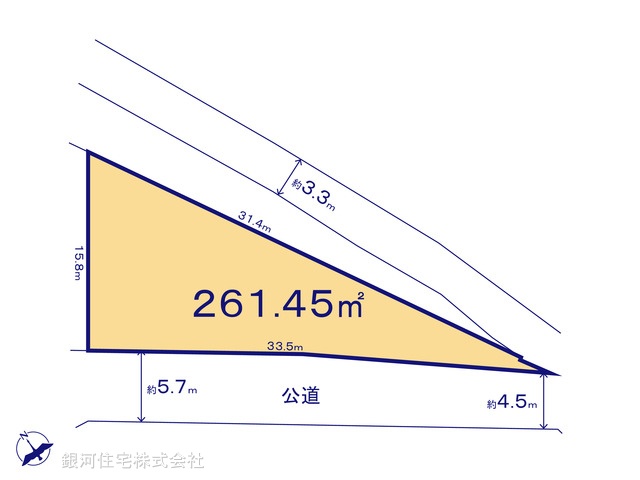 G00366177 千葉県我孫子市都 土地 1450万円【区画図】