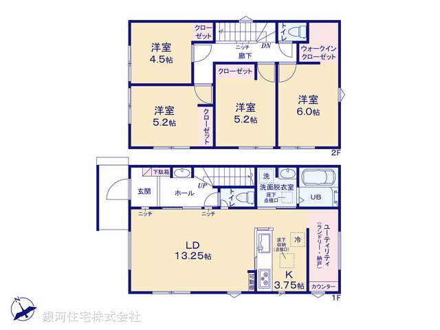 G00366274 千葉県我孫子市寿１丁目 新築一戸建て 3990万円【間取図】