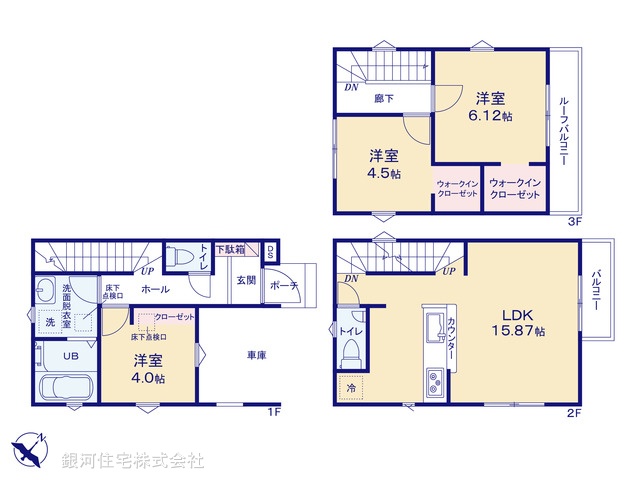 G00366353 埼玉県上尾市仲町２丁目 新築一戸建て 4099万円【間取図】