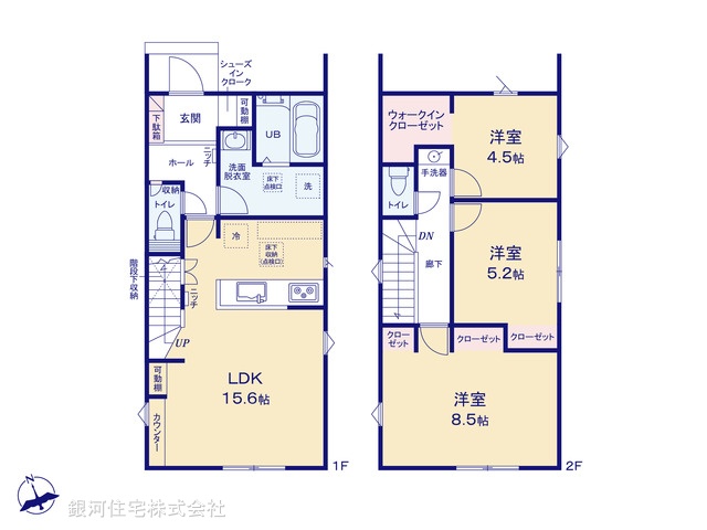G00366378 千葉県木更津市清見台南２丁目 新築一戸建て 3390万円【間取図】