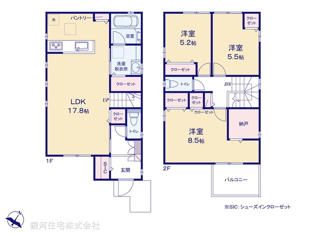 G00366450 千葉県松戸市日暮 中古一戸建て 3390万円【間取図】