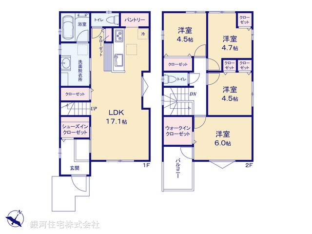 G00366451 千葉県松戸市日暮 中古一戸建て 3390万円【間取図】