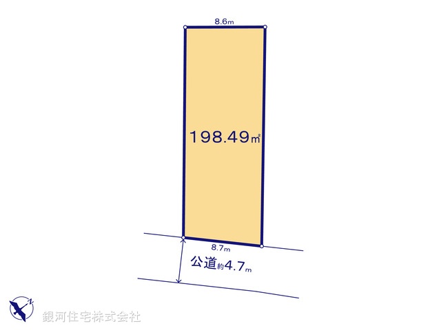 G00366774 神奈川県愛甲郡愛川町中津 土地 1630万円【区画図】