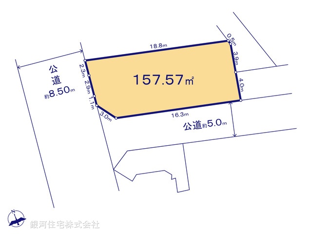 G00366777 東京都町田市上小山田町 土地 1980万円【区画図】