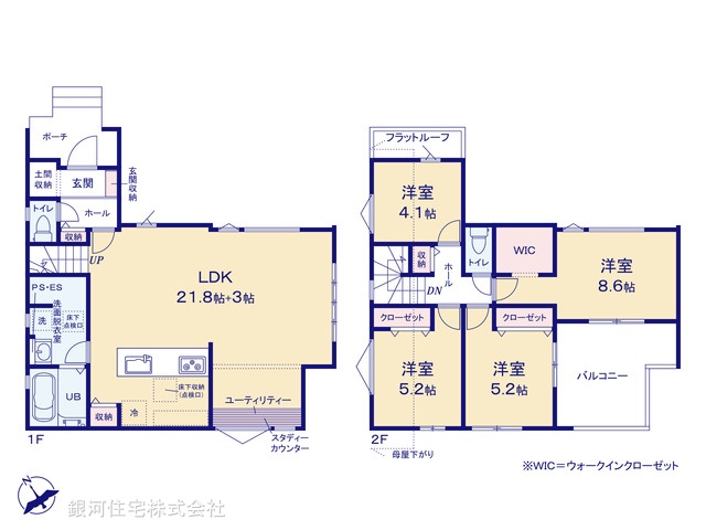 G00366825 千葉県千葉市稲毛区宮野木町 新築一戸建て 3899万円【間取図】