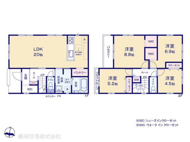 G00366862 東京都青梅市新町７丁目 新築一戸建て 4499万円【間取図】