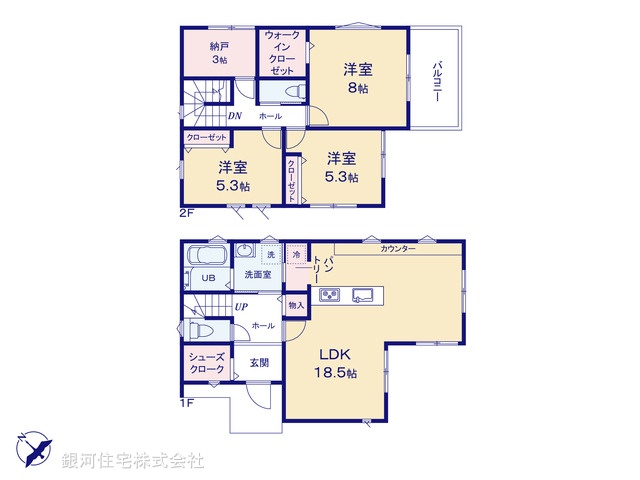 G00366968 千葉県千葉市中央区南生実町 新築一戸建て 4180万円【間取図】