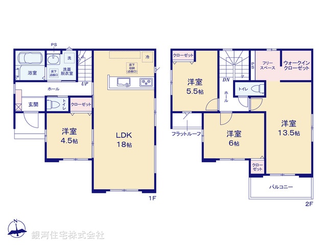G00366992 千葉県四街道市旭ヶ丘５丁目 新築一戸建て 3499万円【間取図】