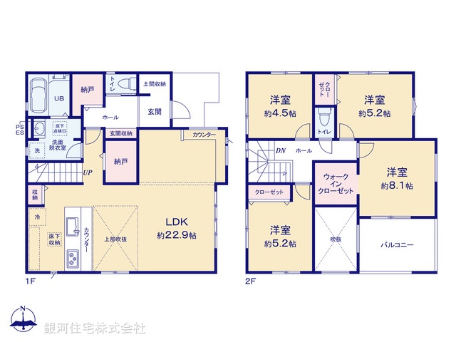G00367046 千葉県木更津市吾妻 新築一戸建て 3388万円【間取図】
