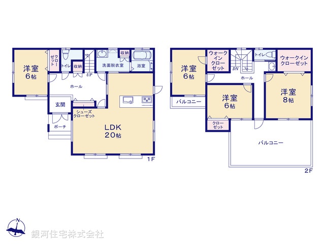 G00367132 埼玉県春日部市藤塚 新築一戸建て 3880万円【間取図】