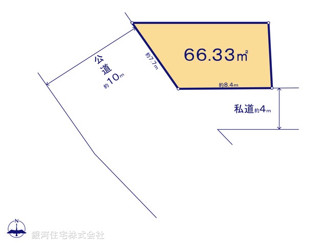 G00367133 東京都葛飾区南水元４丁目 土地 3600万円【区画図】