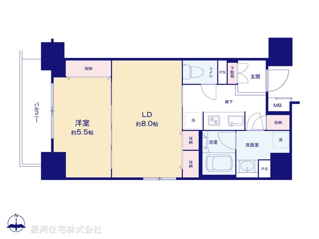 G00367240 東京都台東区蔵前４丁目 中古マンション 5780万円【間取図】