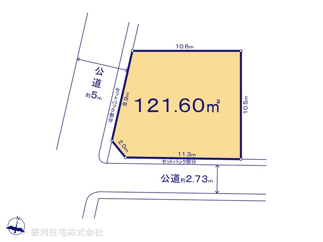 G00367321 神奈川県藤沢市鵠沼神明４丁目 土地 4590万円【区画図】
