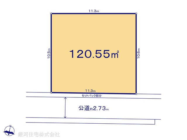 G00367322 神奈川県藤沢市鵠沼神明４丁目 土地 4490万円【区画図】