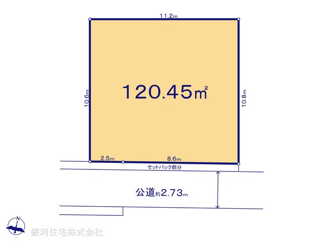 G00367323 神奈川県藤沢市鵠沼神明４丁目 土地 4490万円【区画図】