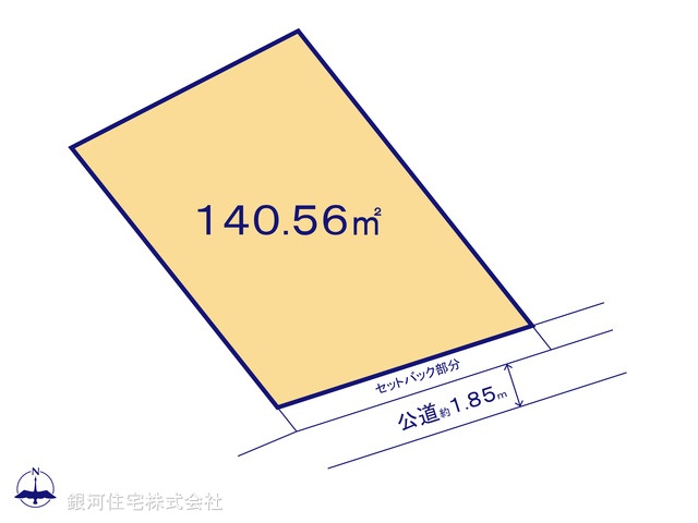 G00367463 神奈川県横須賀市野比１丁目 土地 2080万円【区画図】