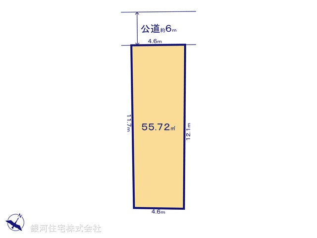 G00367528 神奈川県川崎市多摩区宿河原５丁目 土地(建築条件付土地) 3980万円【区画図】