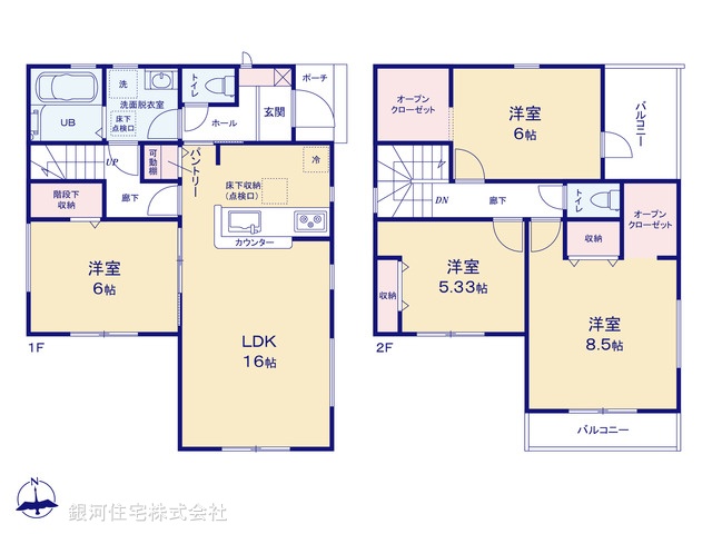G00367706 東京都あきる野市伊奈 新築一戸建て 2780万円【間取図】