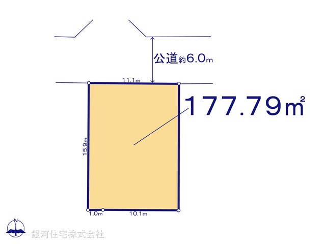 G00367779 神奈川県横浜市瀬谷区阿久和西２丁目 土地 4050万円【区画図】