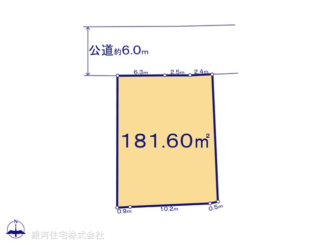 G00367780 神奈川県横浜市瀬谷区阿久和西２丁目 土地 4050万円【区画図】