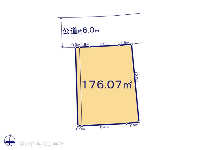 G00367781 神奈川県横浜市瀬谷区阿久和西２丁目 土地 4050万円【区画図】