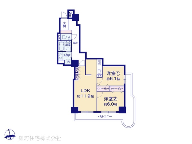 G00367787 埼玉県所沢市寿町 中古マンション 4080万円【間取図】
