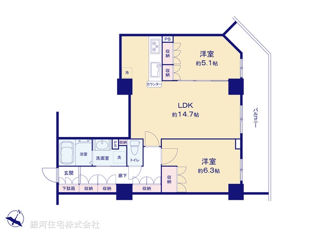 G00367789 埼玉県さいたま市南区別所７丁目 中古マンション 6480万円【間取図】