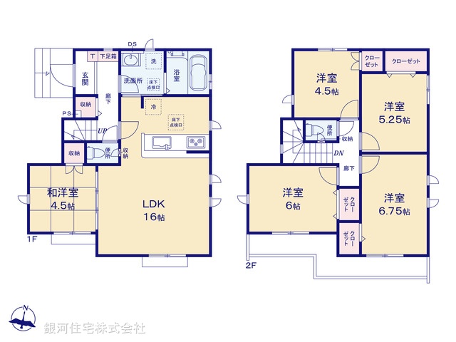 G00367889 東京都八王子市石川町 新築一戸建て 3299万円【間取図】