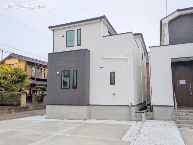 G00367938 神奈川県横浜市瀬谷区宮沢２丁目 新築一戸建て 5199万円 土地面積133.84m² (約40.48坪) 建物面積109.30m² (約33.06坪) 間取り４ＬＤＫ 築年月2025年02月(築１年以内)【外観2】