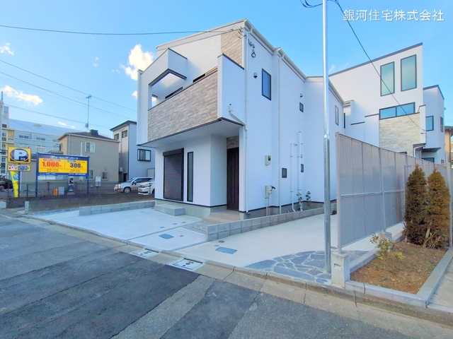 G00367943 東京都江戸川区松島１丁目 新築一戸建て 5980万円 土地面積101.00m² (約30.55坪) 建物面積98.64m² (約29.83坪) 間取り４ＳＬＤＫ 築年月2025年01月(築１年以内)【外観12】