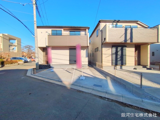 G00367964 東京都東村山市廻田町１丁目 新築一戸建て 4180万円 土地面積120.09m² (約36.32坪) 建物面積101.85m² (約30.80坪) 間取り４ＬＤＫ 築年月2025年01月(築１年以内)【外観5】