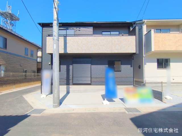 G00368003 埼玉県春日部市備後西５丁目 新築一戸建て 3790万円 土地面積116.26m² (約35.16坪) 建物面積113.85m² (約34.43坪) 間取り３ＬＤＫ 築年月2025年02月(築１年以内)【外観2】