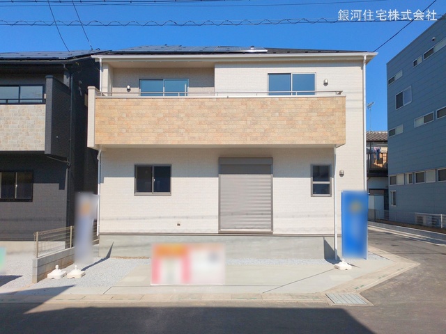 G00368004 埼玉県春日部市備後西５丁目 新築一戸建て 3790万円 土地面積116.25m² (約35.16坪) 建物面積113.85m² (約34.43坪) 間取り３ＬＤＫ 築年月2025年02月(築１年以内)【外観2】