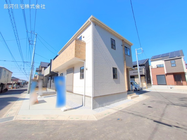 G00368004 埼玉県春日部市備後西５丁目 新築一戸建て 3790万円 土地面積116.25m² (約35.16坪) 建物面積113.85m² (約34.43坪) 間取り３ＬＤＫ 築年月2025年02月(築１年以内)【外観10】