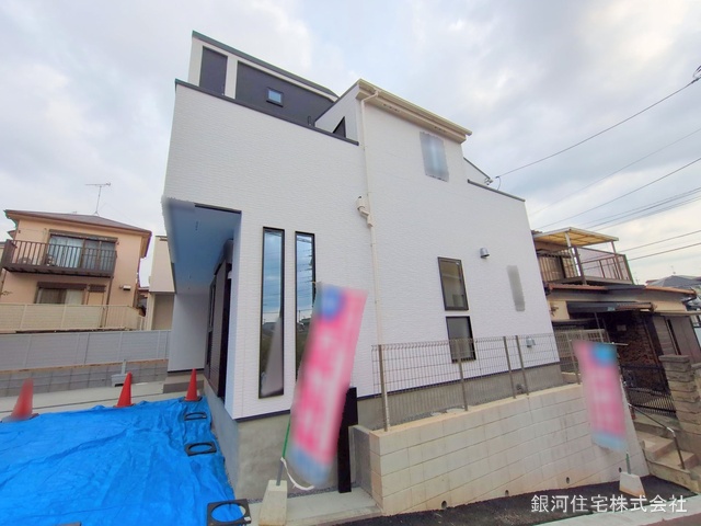G00368043 千葉県船橋市田喜野井５丁目 新築一戸建て 3480万円 土地面積107.72m² (約32.58坪) 建物面積98.12m² (約29.68坪) 間取り４ＬＤＫ 築年月2025年03月(築１年以内)【外観17】