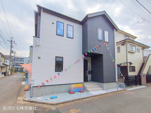 G00368051 埼玉県ふじみ野市駒林元町４丁目 新築一戸建て 6090万円 土地面積99.76m² (約30.17坪) 建物面積105.34m² (約31.86坪) 間取り４ＬＤＫ 築年月2025年03月(築１年以内)【外観2】
