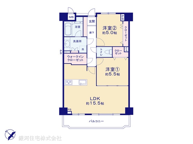 G00368073 東京都北区滝野川１丁目 中古マンション 7280万円【間取図】
