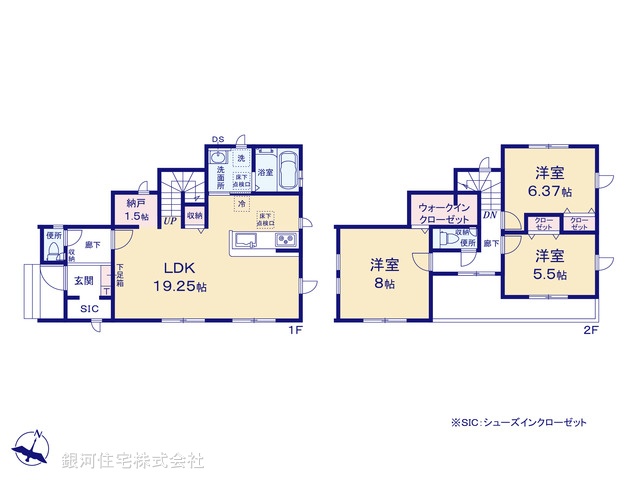 G00368078 埼玉県八潮市大字大曽根 新築一戸建て 3899万円【間取図】