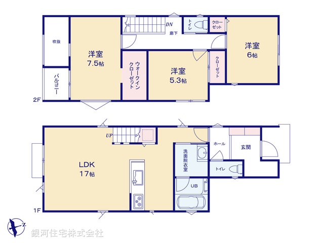 G00368141 千葉県船橋市駿河台２丁目 新築一戸建て 4180万円【間取図】