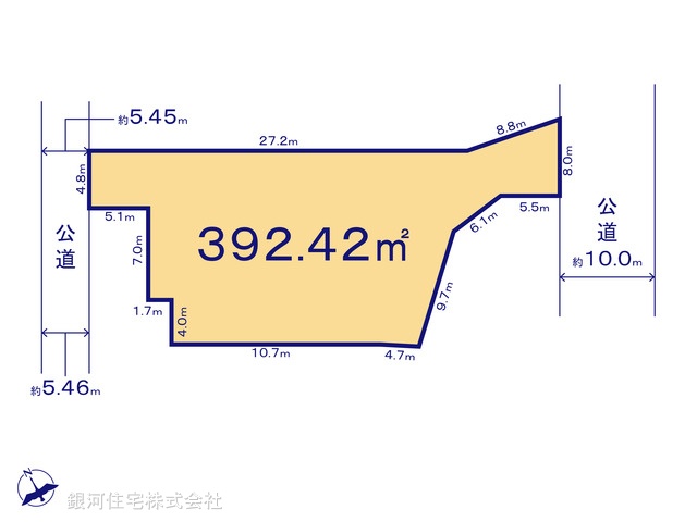 G00368167 千葉県習志野市藤崎２丁目 土地 7980万円【区画図】
