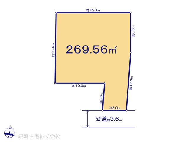 G00368192 東京都国分寺市南町２丁目 土地 6980万円【区画図】