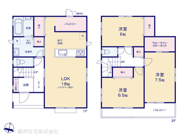 G00368226 千葉県流山市大字西深井 新築一戸建て 4190万円【間取図】