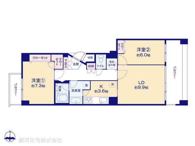 G00368275 神奈川県横須賀市金谷２丁目 中古マンション 1799万円【間取図】