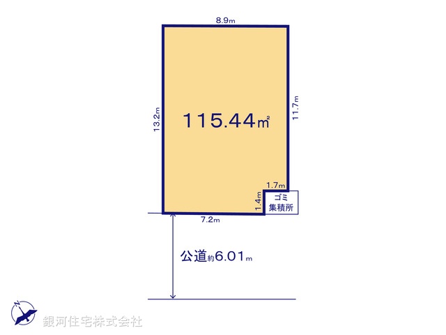 G00368280 千葉県習志野市香澄２丁目 土地 3398万円【区画図】