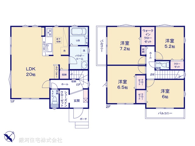 G00368382 神奈川県相模原市南区上鶴間本町８丁目 新築一戸建て 5299万円【間取図】