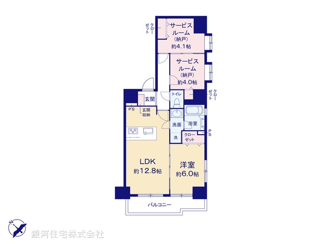 G00368413 埼玉県戸田市下戸田２丁目 中古マンション 3399万円【間取図】