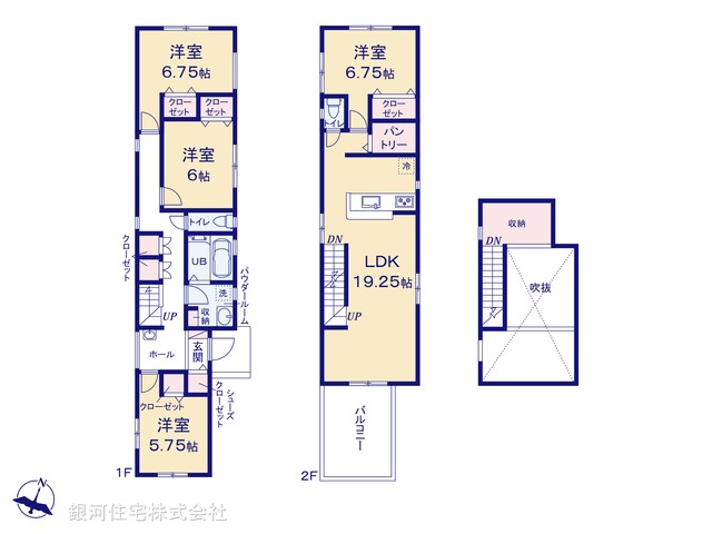 G00368515 東京都多摩市貝取 新築一戸建て 5680万円【間取図】